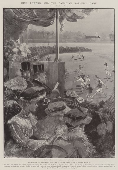 エドワード王とカナダ国民ゲーム 作： Henry Charles Seppings Wright